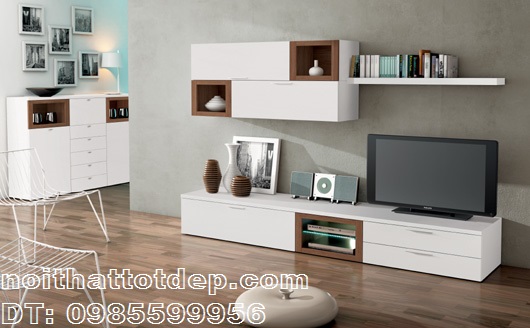 Kệ tủ tivi gỗ - nét đẹp tinh tế trong không gian phòng khách hiện đại
